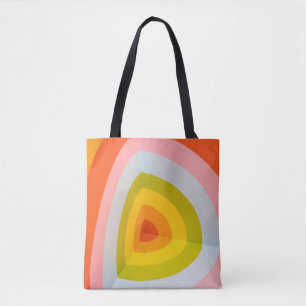 Groovy Retro Bögen Canvas-Tasche