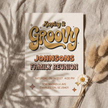 Groovy Retro Boho Familientreffen