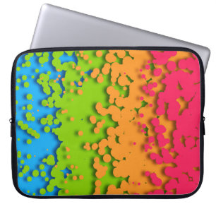 Groovy Retro Bubbly Trippy Funky Panromantic Prix Laptopschutzhülle