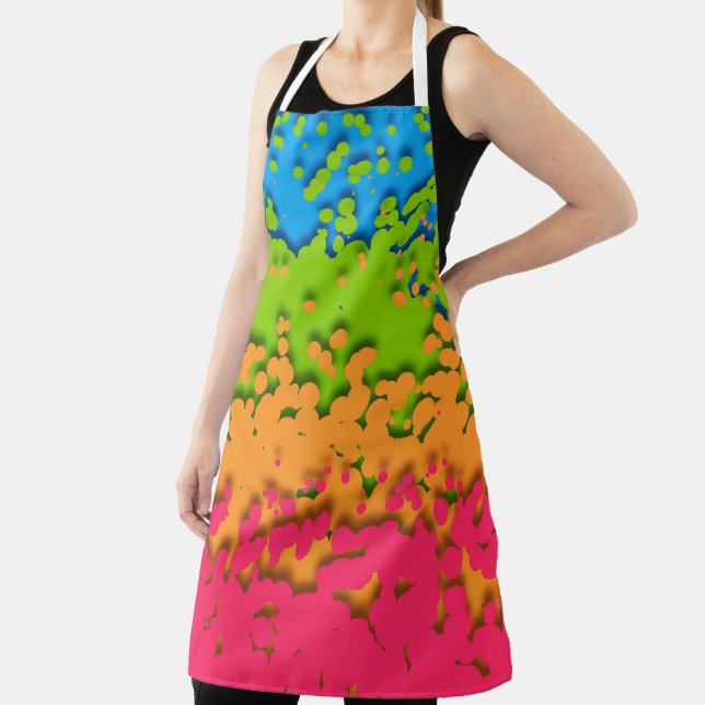 Groovy Retro Bubbly Trippy Funky Panromantic Prix Schürze (InSitu)