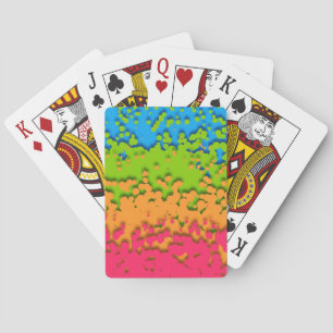 Groovy Retro Bubbly Trippy Funky Panromantic Prix Spielkarten