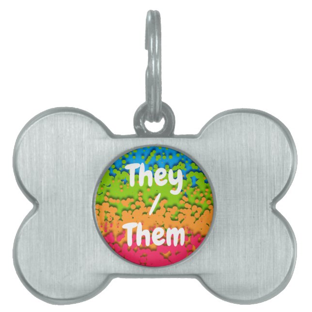 Groovy Retro Bubbly Trippy Funky Panromantic Prix Tiermarke (Vorderseite)