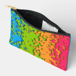 Groovy Retro Bubbly Trippy Funky Panromantischer S Zubehörtasche