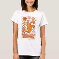 Groovy Retro Capricorn Horoskop Astrologie Brown