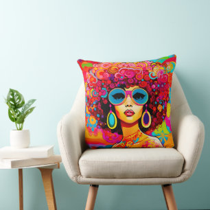 Groovy Retro Chic Pop Kissen