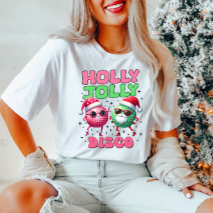 Groovy Retro Christmas Disco T - Shirt