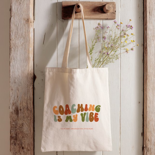 Groovy Retro Coache My Vibe, Coach Tragetasche (Von Creator hochgeladen)