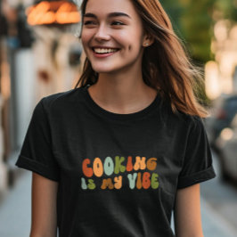 Groovy Retro Cooking ist meine Vibe, Koch Feinschm T-Shirt