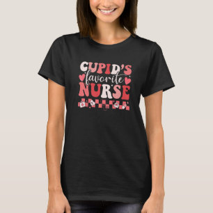 Groovy Retro Cupids Lieblingskrankenschwester Vale T-Shirt