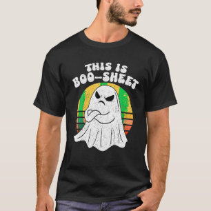 Groovy Retro Dies ist Booblätter Spooky Season Hal T-Shirt