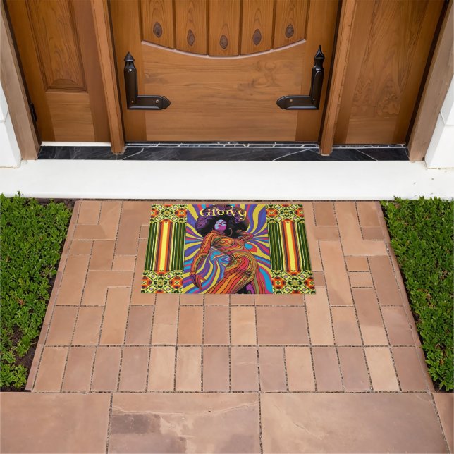 Groovy Retro Doormat Fußmatte (Außenbereich)