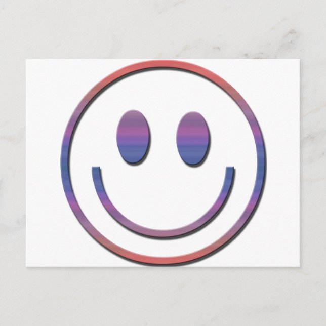 Groovy Retro Face Postkarte (Vorderseite)