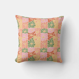 Groovy Retro Floral  Kissen