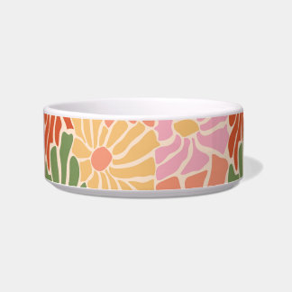 Groovy Retro Floral Napf