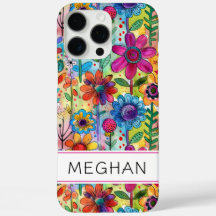 Groovy Retro Flower Power Personalisiert