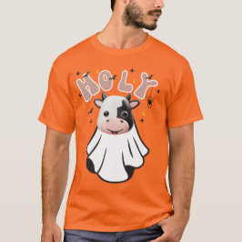 Groovy Retro Halloween "Heilige Kuh" T-Shirt