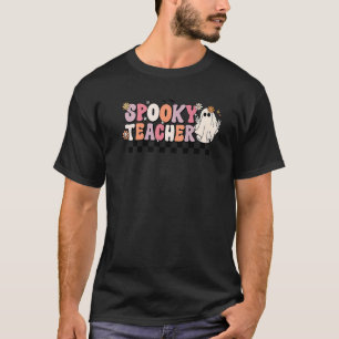 Groovy Retro Halloween Spooky Teacher Trick oder T T-Shirt