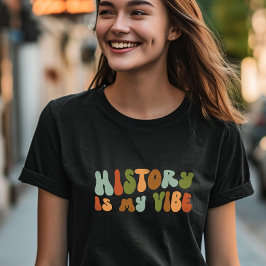 Groovy Retro History ist meine Vision, Historiker T-Shirt