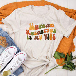 Groovy Retro Human Resources ist meine Vision, HR Tri-Blend Shirt