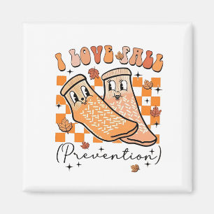 Groovy Retro I Liebe Herbstverhütung Funny Magnet