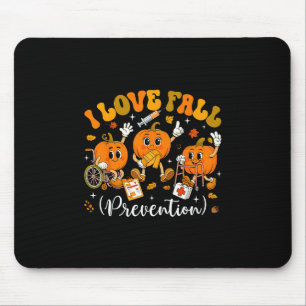 Groovy Retro Ich liebe Sturzprävention Herbst Phys Mousepad