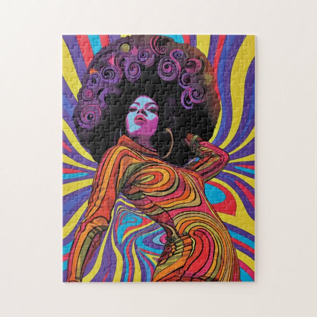 Groovy Retro Jigsaw Puzzle (Vertikal)