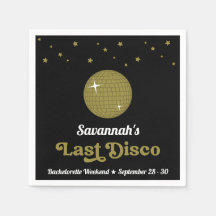 Groovy Retro Last Disco Bridge Junggeselinnen-Absc