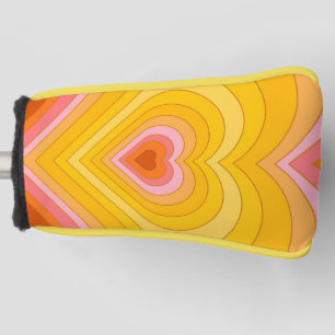 Groovy Retro Layered Heart Golf Headcover