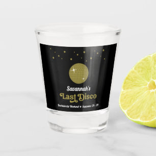Groovy Retro Letzte Disco Braut Junggesellinnenabs Schnapsglas