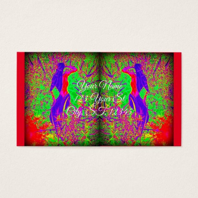 Groovy Retro lila Hippie-Meerjungfrau (Vorderseite)