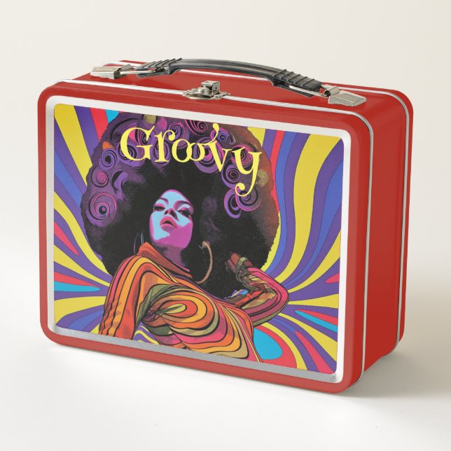 Groovy Retro Lunch Box (Vorderseite)