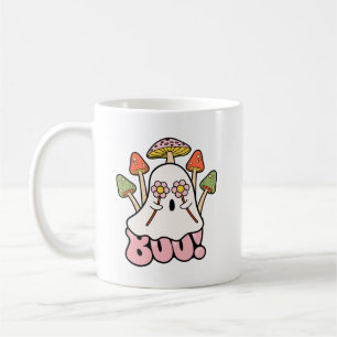Groovy Retro Mashrooms Halloween Boo Ghost Niedlic Kaffeetasse