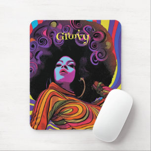 Groovy Retro Mouse Pad Mousepad