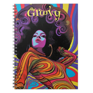 Groovy Retro-Notebook Notizblock