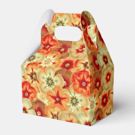 Groovy Retro Orange Hippie Blume Muster Geschenkschachtel