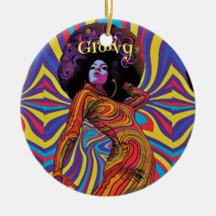 Groovy Retro Ornament