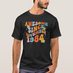 Groovy Retro Phantastisch seit 1984 38 Jahre alt 3 T-Shirt