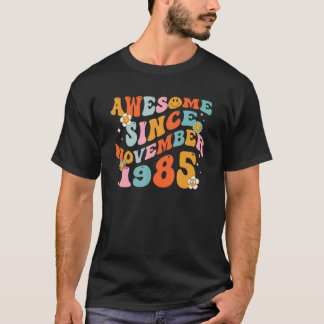 Groovy Retro Phantastisch seit 1985 37 Jahre alt 3 T-Shirt