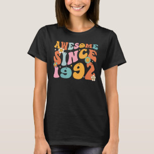 Groovy Retro Phantastisch seit 1992 30 Jahre alt 3 T-Shirt