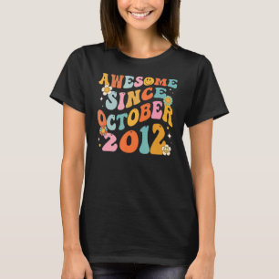 Groovy Retro Phantastisch seit 2012 10 Jahre alt 1 T-Shirt
