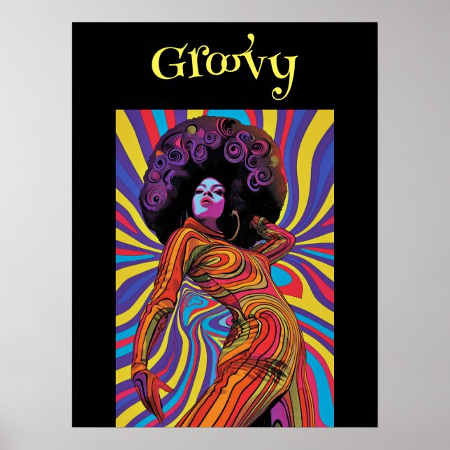 Groovy Retro Poster (Vorne)