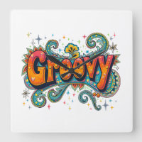 Groovy Retro Psychedelic 70er Funky Hippie Art