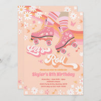 Groovy Retro Rainbow Roller Skaten Birthday Party