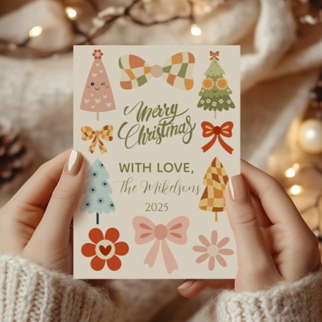 Groovy Retro-Schleife Weihnachten (Von Creator hochgeladen)