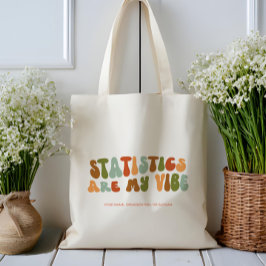 Groovy Retro Statistics are my Vibe, Statistiker Tragetasche