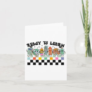 Groovy Retro Teacher Life Daisy Hippy Be Kind CT Karte