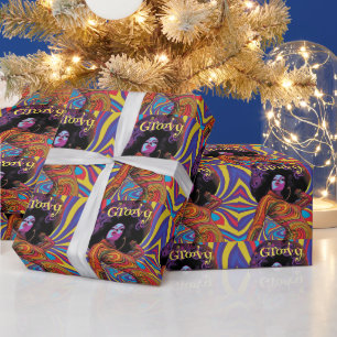 Groovy Retro Wrapping Paper Geschenkpapier