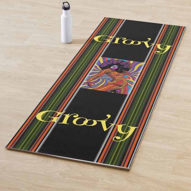 Groovy Retro Yoga Mat Yogamatte (Beispiel)