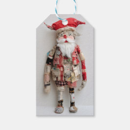 Groovy Santa Doll Fiber Sewing Quilty Geschenkanhänger