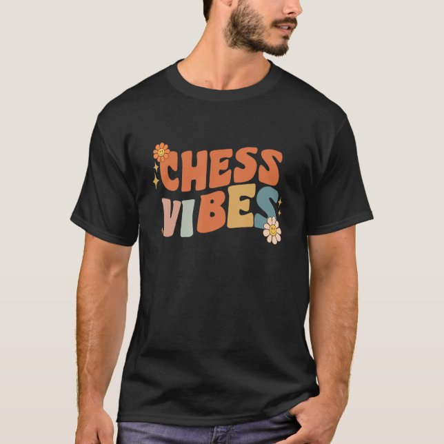 Groovy Schach Vibes Kostüm Happy Teachers School R T-Shirt (Vorderseite)